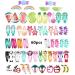 Voarge hair clips girl hair clips metal pressure hair clips for girls children sweet hair clips in candy color for birthday party gift (random style color) (60 pieces (1 Pack)))
