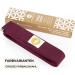 Lotuscrafts Yoga Gurt - 100% Cotton Yoga Belt for Stretching - Beginner & Advanced - Metal Closure 250x3.8 cm - International Shipping - Buy Online on GoSupps.com