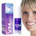 V34 color correction purple toothpaste tooth whitening tooth removal tooth whitening booster color correction serum purple tooth whitening toothpaste adults