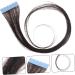 POPETPOP brown hair clip in hair extensions hair ties for women seamless hair extension beaded hair extensions human hair black real hair extensions full head clip Miss straight hair tape medium Black - Buy Online on GoSupps.com