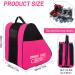 Glaitc Inline Pocket Roller Shoes Bag - Adjustable Skating Carrier for Adults & Kids - Pink Ski Shoe Backpack - Buy Online on GoSupps.com