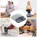 Ultra Soft Foot Warmers with 3 Heating Settings & Vibrating Massage - Fast Heating Pad Durable Slide-Resistant Sole Unisex - One Size Gray - Buy Online on GoSupps.com