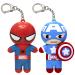 Lip Smacker Marvel keychain lip balm for kids - Spiderman & Captain America Spiderman & Captain America 0.28 Ounce (pack of 2)