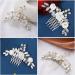 Beaupretty Floral Hair Comb Hair Toppers Wedding Hair Accessories Bridal Hair Accessories Hair Accessories for Wedding Rhinestone Hair Accessories Flower Hair Accessories Comb Bride Metal - Buy Online on GoSupps.com