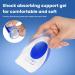 Heeren Cushion - 2 Pairs Gel Heel Protection Pads for Plantar Fasciitis & Heel Pain Relief - Blue Silicone Heel Socks (4 Pieces) - Buy Online on GoSupps.com