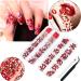 Red Rhinestones Nail Gems Kit with Picker, Tweezers - Multi Shape Glass Crystals for Nail Art - Face Gems Included - Buy Online on GoSupps.com