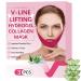 V Line Lifting Mask Chin Mask Hydrogel Collagen Mask With Aloe Vera & Seaweed Chin Lift Firming Skin Anti-Wrinkle Face Masks 3 Pieces