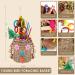 YIXUND Seagrass Foraging Basket Bird Toy with Colorful Crinkly Paper and Wooden Blocks - Ideal for Small & Medium Parrots - DIY Honeycomb Tree Design - Buy Online on GoSupps.com