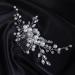 Chargances Bride Pearl Rhinestone Hair Comb Wedding FlowerCrystal Hair Vine Comb Dainty Fashion Beaded Handmade Hair Accessories for Women Bridesmaid Girls (Silver) - Buy Online on GoSupps.com