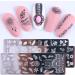Onsinic Nail Stamping Plates - Floral Feather Leaf & Geometric Designs | 1 Piece Nail Art Stencil for Stunning Manicures - Buy Online on GoSupps.com