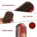 100% Boar Bristle Beard Brush with Black Walnut Wood Comb - Facial Hair Grooming Mustache and Shaving Tool - Buy Online on GoSupps.com