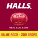 HALLS Cough and Throat Relief Cherry Cough Drops Bulk Pack 200 Drops 200 Drops (Pack of 1) - Buy Online on GoSupps.com