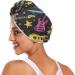 Super Absorbent Blue Pink Yellow Guitars Hair Towel 2 Pack - Quick Dry Turbans for Women & Girls - Buy Online on GoSupps.com