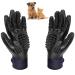 Grooming Gloves Massage Dog Cat Cleaning Brush Bath Animals Massage Comb Epilator Long Hair Short Rubber 1 Pair Pink