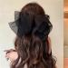 Hair clips Claw Clips 1 Pc Sweet Mesh Thin Gauze Big Bow Hair Claw Clip Women'S Bow Spring Clip Headwear Accessories-A(B) - Buy Online on GoSupps.com