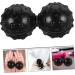 Beavorty Massage Roller & Yoga Balls - Double Lacrosse Balls for Body Massage - Black Rattan Holder - Buy Online on GoSupps.com