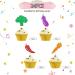 Vegetables Cupcake Toppers Farmer Themed Party Cake Decor Red&Green Glitter Cake Decorations for Baby Shower Vegetable Themed Birthday Party Supplies - 24pcs - Buy Online on GoSupps.com