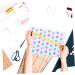 Lurrose 9 sheets Faux Pu Fabric Handmade Egg Making Themed Diy Jewelry Leather Artificial Printing - Buy Online on GoSupps.com