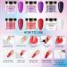 Roseflower Dipping Powder Nails Kit - 6 Nude Colors | DIY Manicure Starter Kit with Base & Top Coat | International Shipping - Buy Online on GoSupps.com