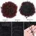 Puff Afro Curly Wig Ponytail - Short Kinky Clip-In Hair Bun | Synthetic Hair Extensions - Buy Online on GoSupps.com