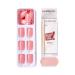 KISS IMPRING COLOR Pretty Pink - 30 Artificial Nails with PureFit Technology Mini File & Cleaning Pad | Perfect Colored Manicure - International Shipping Available - Buy Online on GoSupps.com
