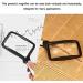 Magnifiers 2X Handheld Folding Magnifier with 5 Led Light Hd Acrylic Square Magnifying Glass for Elderly Reading Newspaper Looking/White - Buy Online on GoSupps.com