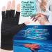 2 Pairs Copper Arthritis Gloves for Pain Relief - Fingerless Compression Gloves for Carpal Tunnel, Osteoarthritis, Joint Pain - Hand Support for Men and Women (Black, Large) - Pack of 4 - Buy Online on GoSupps.com