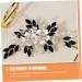 Didiseaon Pearl Flower Comb Leather Hair Tie Wedding Accessory Flower Hair Decor Bridal Hair Decor Bridal Hair Accessories Bra Extenders Wedding Supplies Bride Rhinestones Delicate - Buy Online on GoSupps.com