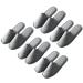 5 Pairs Disposable Slippers White Non-Slip Closed Toe Slippers Shoes Comfortable Waffle Adult Slippers for Spa Guest Travel Hotel Nail Salon One Size Light Grey
