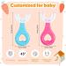 Kids U-Shaped Toothbrush 8-Piece Set | Silicone Brush | 360 Cleaning | Toddlers 1-6 Years | Pink & Blue - Buy Online on GoSupps.com