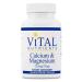 Vital Nutrients - Calcium and Magnesium - Cardiovascular Muscle and Bone Support - 100 Vegetarian Capsules per Bottle - 225 mg / 75 mg