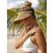 FURTALK Women's Packable Straw Sun Visor Hat with UPF 50+ Protection - Khaki - Buy Online on GoSupps.com