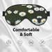 Wild White Daisy Flower Sleep Mask | Adjustable & Breathable Eye Mask for Ultimate Comfort | International Shipping Available - Buy Online on GoSupps.com