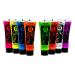 Uv Glow Blacklight Face and Body Paint Set - 8 Tubes 0.34oz - Neon Fluorescent Colors - Buy Online on GoSupps.com