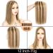 Human Hair Topper for Women Thinning Hair 150% Density Hand Made Toupee with lace front 100% Real Human Hair Clip in Hair Pieces Mono Base 14 * 15cm by Originea (12 -70g #4/27) 12 Inch #4/27 Medium Brown Mix Dark Blonde - Buy Online on GoSupps.com