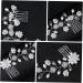 DOITOOL Hair Comb Wedding Hair Clip Bridal Hair Clips Prom Hair Clips Hair Jewels for Women Floral Hair Accessories Rhinestone Hair Clips Double Head Alloy Twist Beads Bride - Buy Online on GoSupps.com
