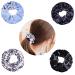 Huyiwei hair tie together for women & girls 4 pieces of elastic rubber bands hair band colorful hair accessories hair rope for smooth wavy frizzy hair