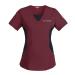 TAILOR'S Personnalis Personnalisable Brod Tunique M dicale Femme Chemise M dicale Blouse Medicale Uniforme Vin Rouge XL