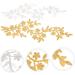 NUOBESTY 4 Pcs Vine Leaves Cloth Sticker Headdress Pants Patches Sew on Patch Clothes Patch Top Clothing Long Assorted Colorx2pcs 26X10.5X0.1CMx2pcs - Buy Online on GoSupps.com