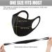 10pcs Washable Reusable Breathable Black Cloth Face Masks | Adult Size | Soft Elastic | Windproof | 3D Design - Buy Online on GoSupps.com