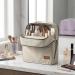 Trousse de Maquillage Debout de capacit Trousse Maquillage Debout avec Plusieurs Compartiments pour Organisateur Vertical en Cuir PU Voyage (Blanc) Blanche - Buy Online on GoSupps.com