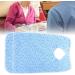 4 Types High Temperature Resistance No Deformation Pratical Dining Aid Bib Bib Apron Catch Food Leaking Soup for Adult the Elderly(27*17*2cm-Flower blue) - Buy Online on GoSupps.com
