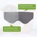 Sivio Weighted Eye Mask - Heatable & Freezable Eye Pillow for Faster Sleep - Grey - Buy Online on GoSupps.com