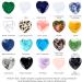 Heart Stones Set - 20 PCS Natural Healing Crystals | 20mm Gemstone Tumbled Stones for Meditation & Decor - International Shipping - Buy Online on GoSupps.com