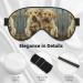 Puppies Dog Print Unisex Sleeping Eye Mask Soft Comfortable Light-Blocking Eye Mask - Buy Online on GoSupps.com