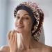 2-Piece Long Satin Bonnet Set for Braids, Dreadlocks, and Curly Hair - Leopard Print Sleep Cap for Long Hair - Buy Online on GoSupps.com
