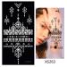 Glaryyears Temporary Tattoo Stencil - 8 Sheets Henna Template for Women, Hand Finger Wrist Body Art Paint - Buy Online on GoSupps.com