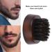 Professional Beard Care Brush & Comb | Wooden Handle Exfoliating Shaving Brush for Deep Cleansing | Skin-Friendly Beard Styling Tool - Buy Online on GoSupps.com