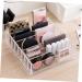MAGICLULU 2pcs Cosmetic Storage Box Storage Drawers Plastic Eyeshadow Organizer Cosmetics Organizer Eye Shadow Transparentx2pcs 24x23x6.5cmx2pcs - Buy Online on GoSupps.com
