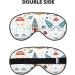 Cartoon Rockets Print Unisex Sleep Mask | Double-Sided Eye Mask for Sound Sleep & Skin Care - International Shipping - Buy Online on GoSupps.com